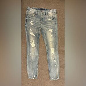 Aero Low Rise Jegging blue, size 10.